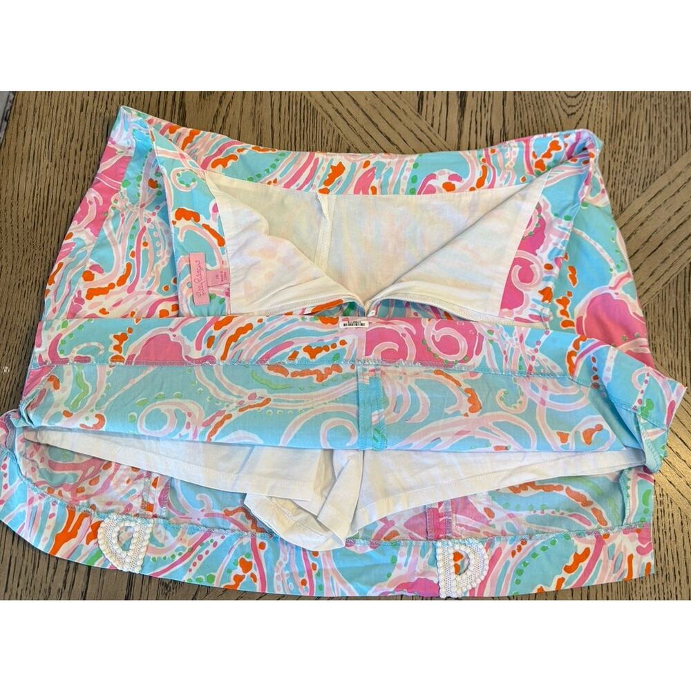 Lilly Pulitzer Marigold Skort Jellies Be Jammin Sine 10 Cotton Lace - Picture 6 of 6